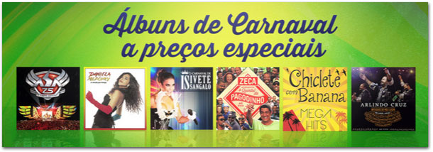 Álbuns de Carnaval a preços especiais