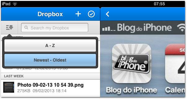 dropboxSort