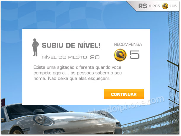 Real Racing 3 Subir de nível