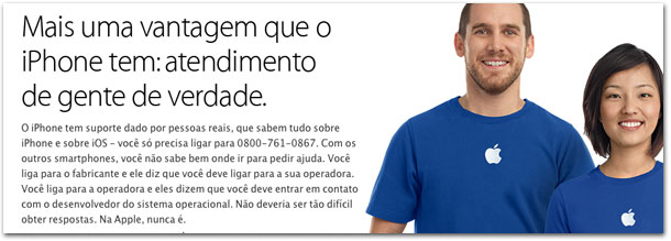 iPhone suporte