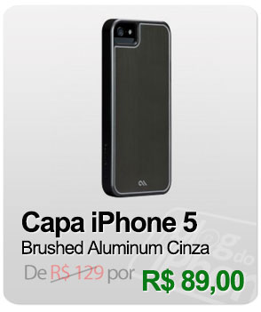 Capa iPhone 5 Case Mate Brushed Aluminum Cinza