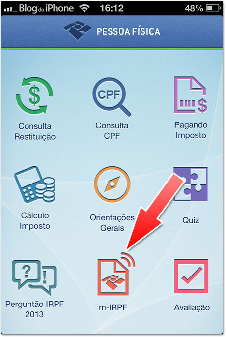 Aplicativo Pessoa Física