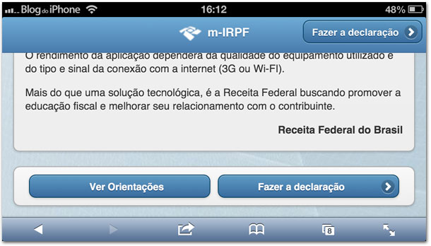 Aplicativo Pessoa Física