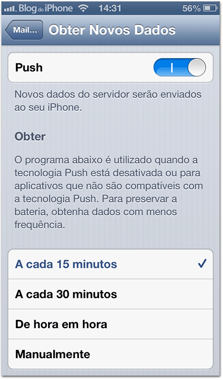 Push no iOS