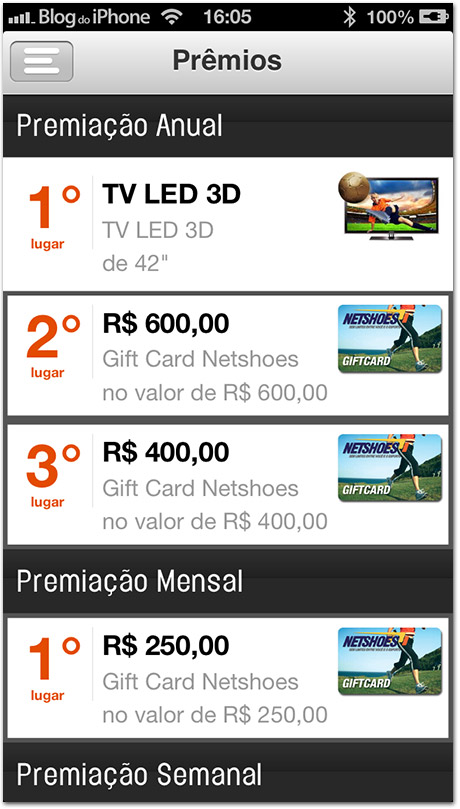 Prêmios