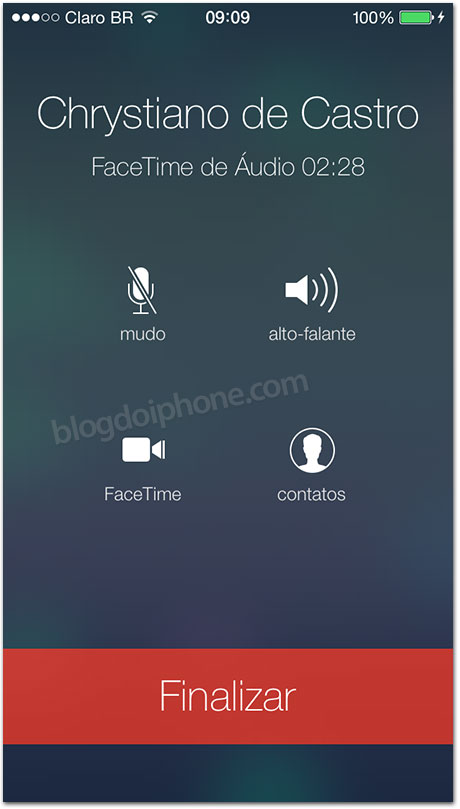 iOS 7 FaceTime Audio