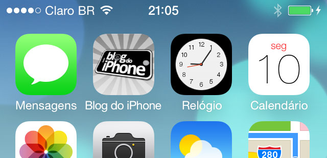iOS 7 Relógio