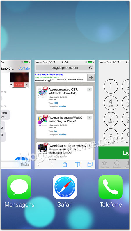 iOS 7 Multitarefa
