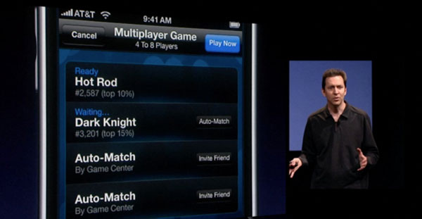 Game Center no início