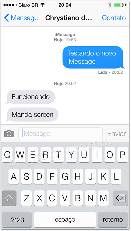 iOS 7 iMessage