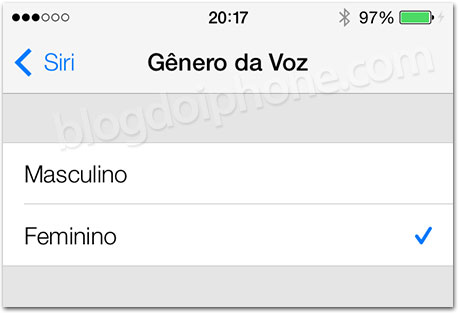 Siri masculino