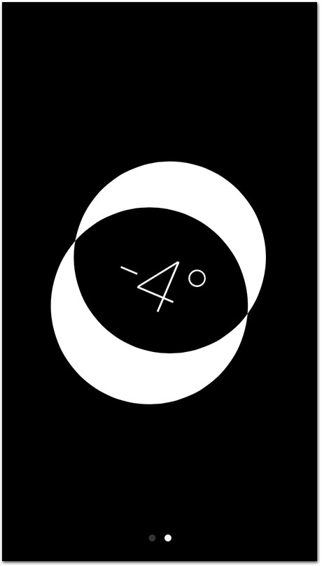 Nivelamento na bússola do iOS 7