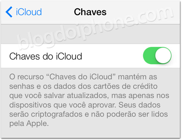 iCloud keychain
