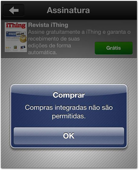 Restrições em compras internas
