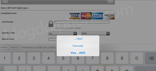 Chaves do iCloud