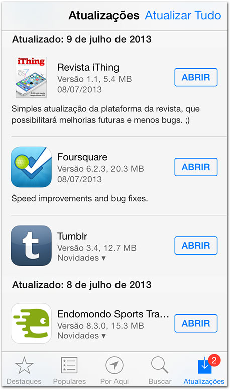 Updates