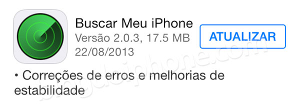 Atualização errônea