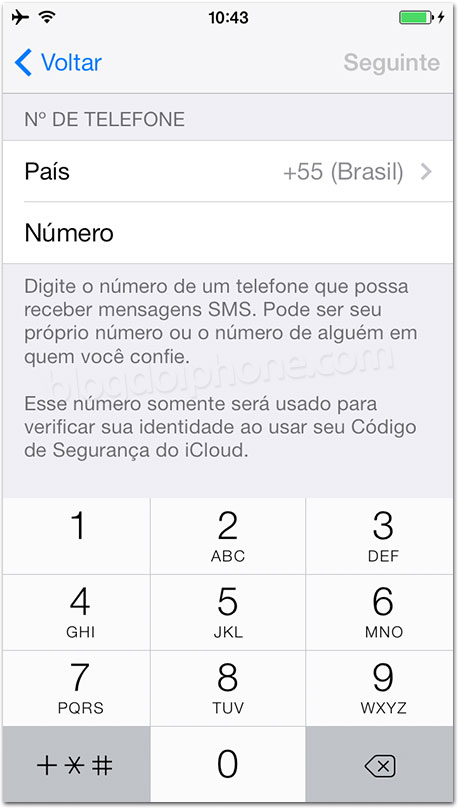 Chaves do iCloud