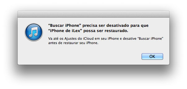 Desativando o Buscar Meu iPhone