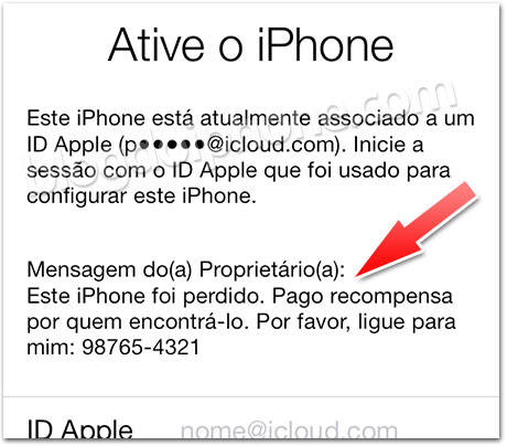 Bloqueio de Ativação