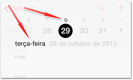 Bug Calendário