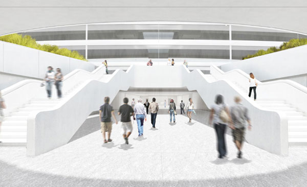 Interior do campus da Apple