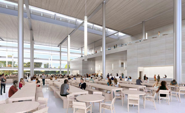 Interior do campus da Apple