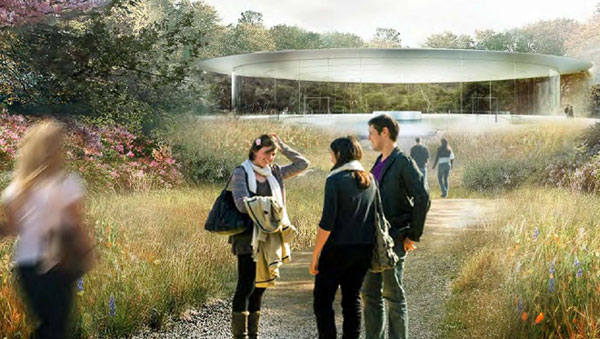 Interior do campus da Apple