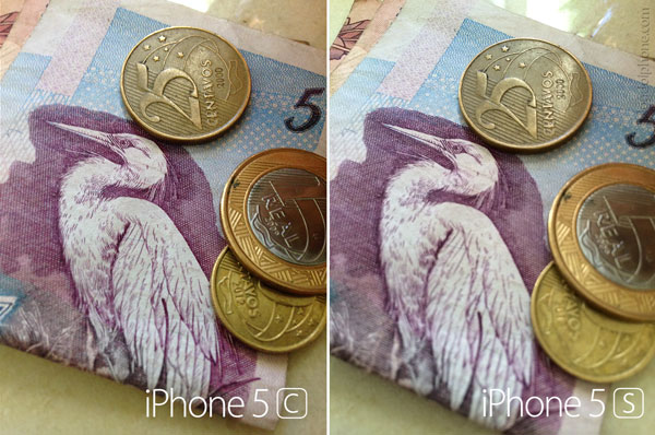 Comparação de fotos 5s e 5c
