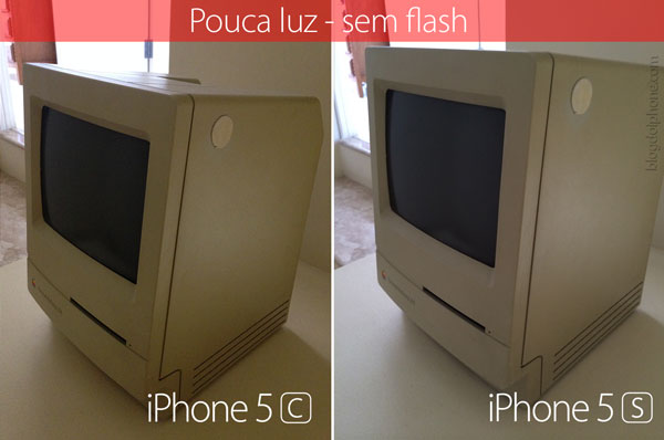 Comparação de fotos 5s e 5c