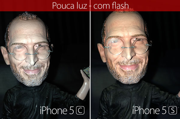 Comparação de fotos 5s e 5c
