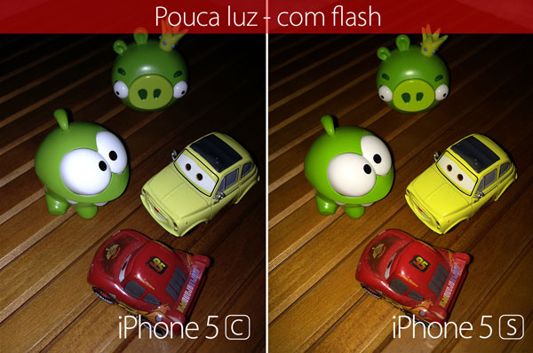 Comparação de fotos 5s e 5c