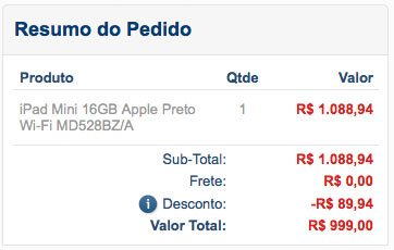 Pagamento boleto