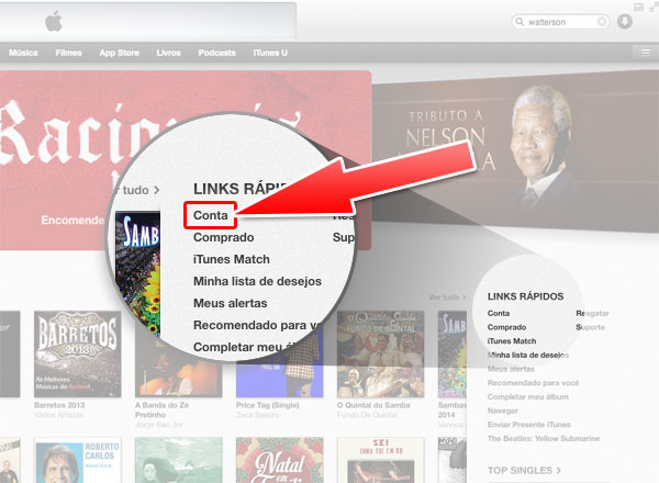 Conta iTunes Store