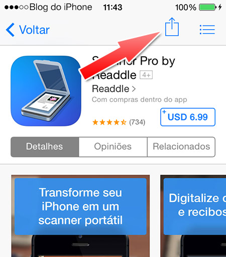 Presenteando um app