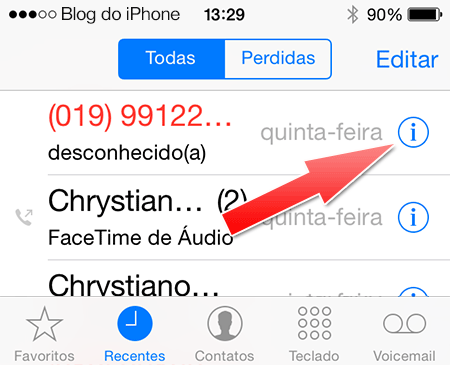 Bloquear ligações