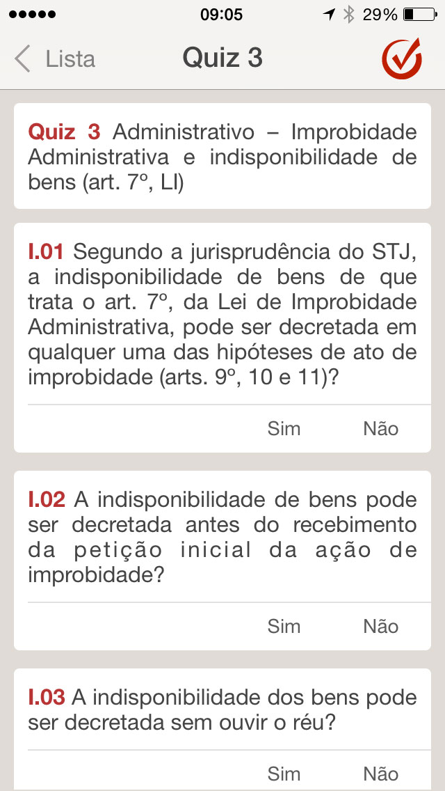 Quiz Dizer o Direito