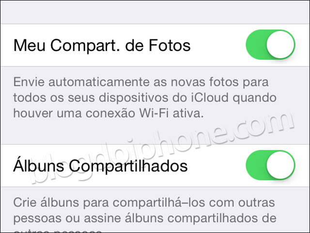 Álbuns Compartilhados
