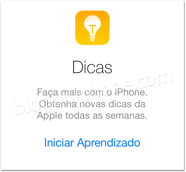 Aplicativo nativo Dicas