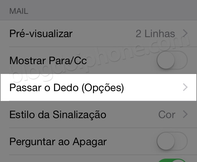 Passar o dedo