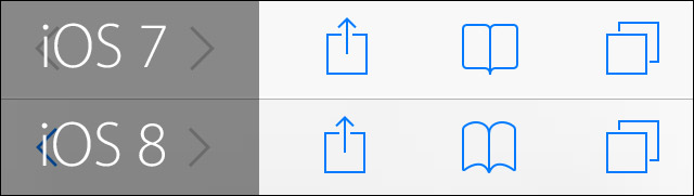 Menu do Safari