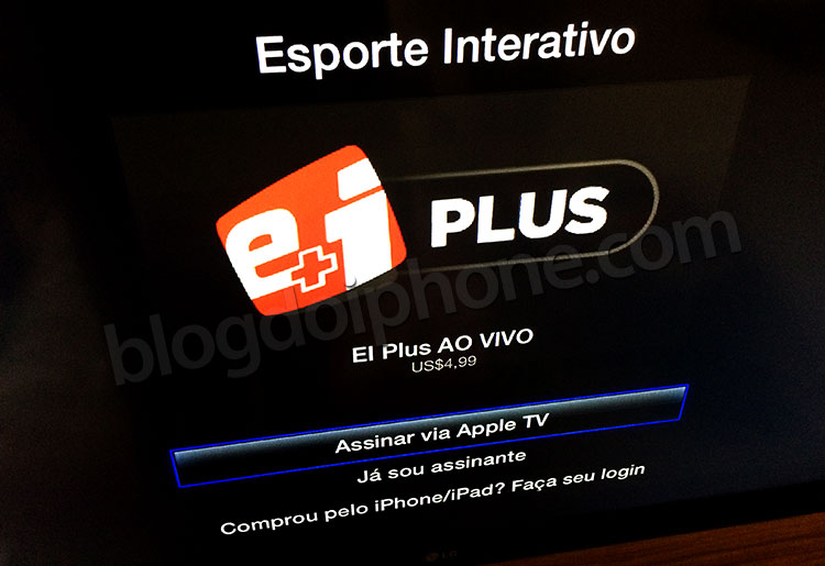 Assinatura pela Apple TV