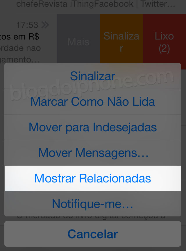 Mensagens relacionadas