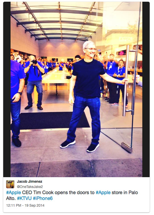 Tim Cook na loja de Palo Alto 02