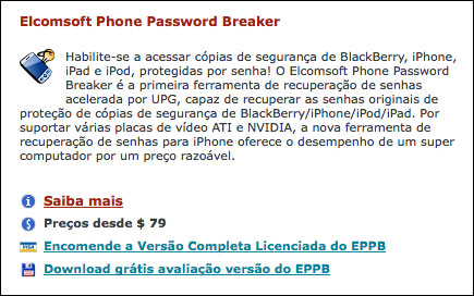 Elcomsoft Phone Password Breaker