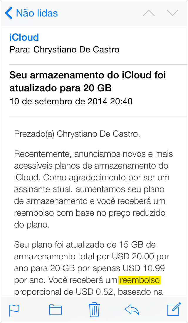 iCloud email
