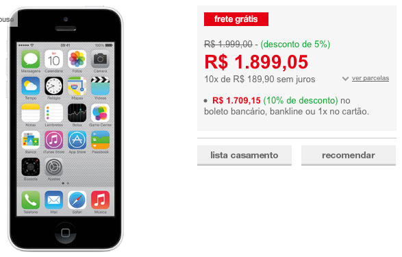 promo iPhone5c