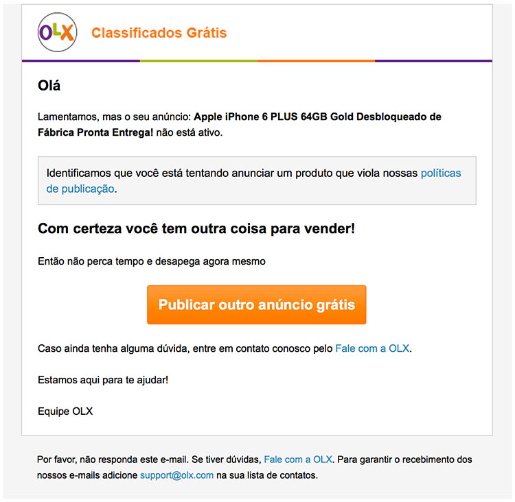 Proibicao venda iPhone 6 Brasil 01