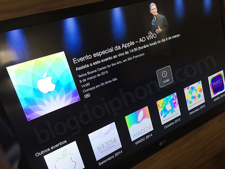 Apple TV eventos