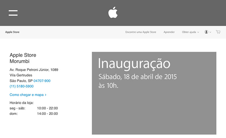 Apple Store Morumbi Inauguração